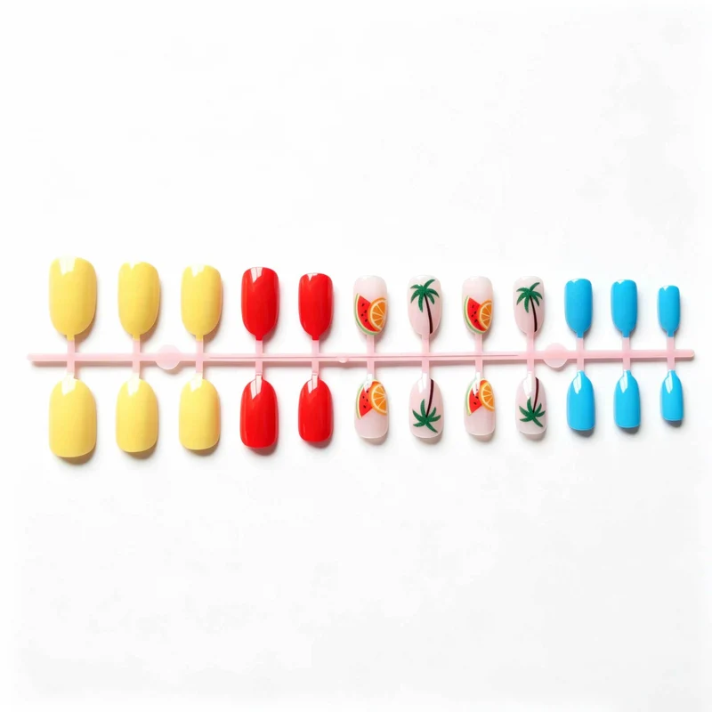 Tropisch-Frucht-Themen-Nagelkunst-Set