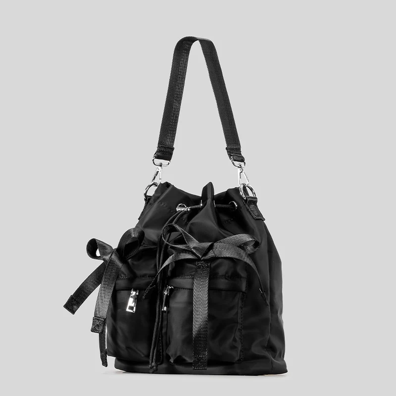 Stylische Freizeit Kordelzug Eimer Tasche