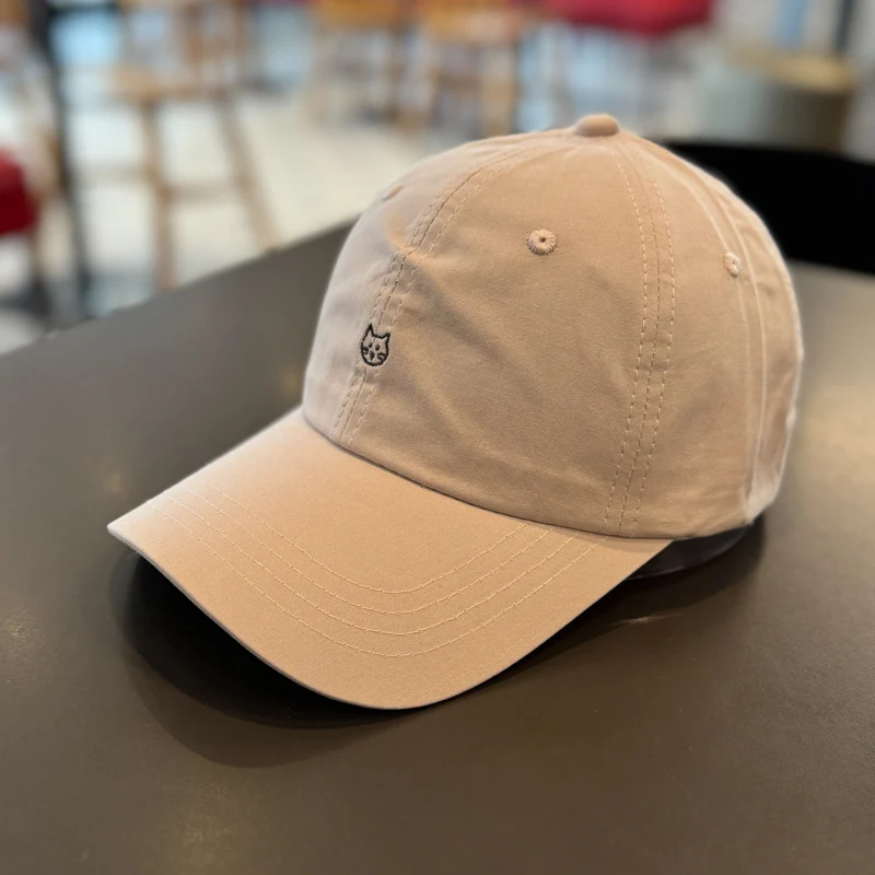 Unisex Baseballkappen mit süßer Katzenstickerei Skanto
