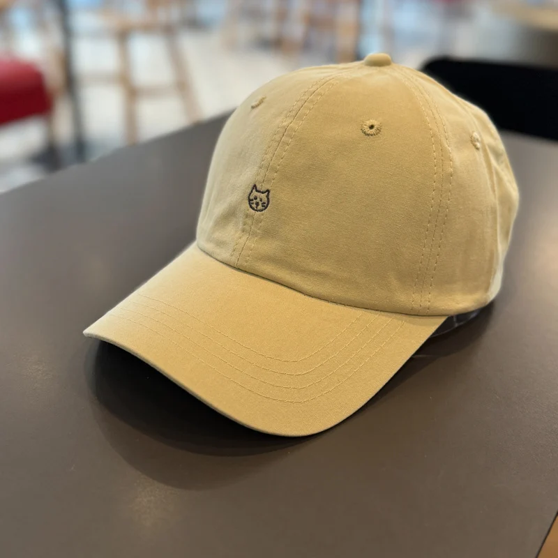 Unisex Baseballkappen mit süßer Katzenstickerei Skanto