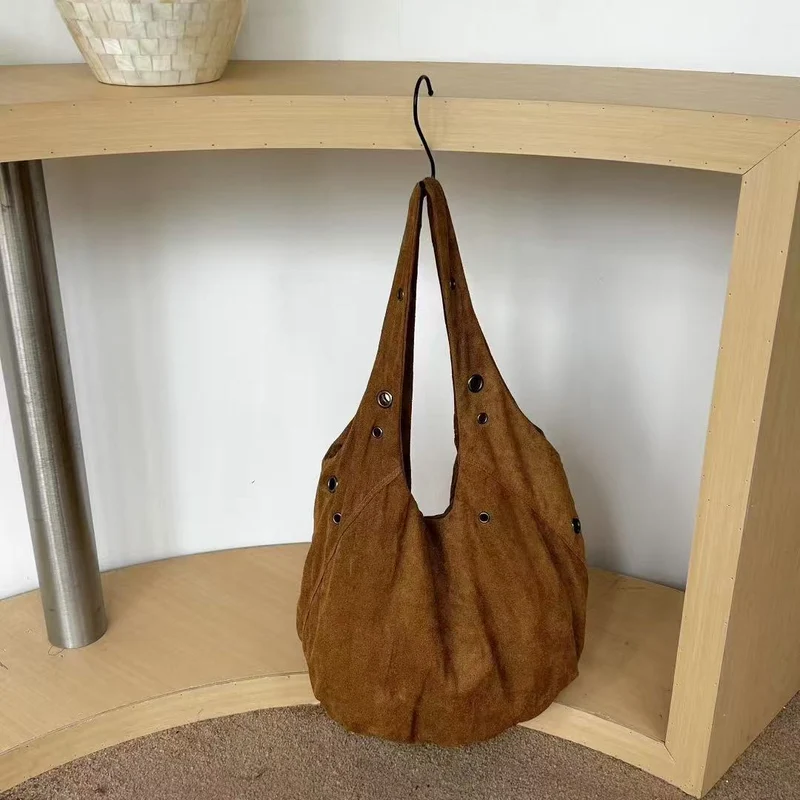 Lässige Canvas-Schultertasche