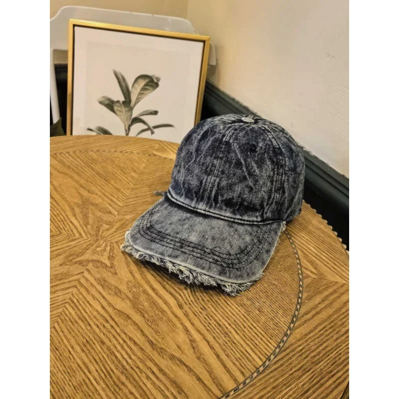 Herren Distressed Denim Baseballkappe Skanto 1784270742