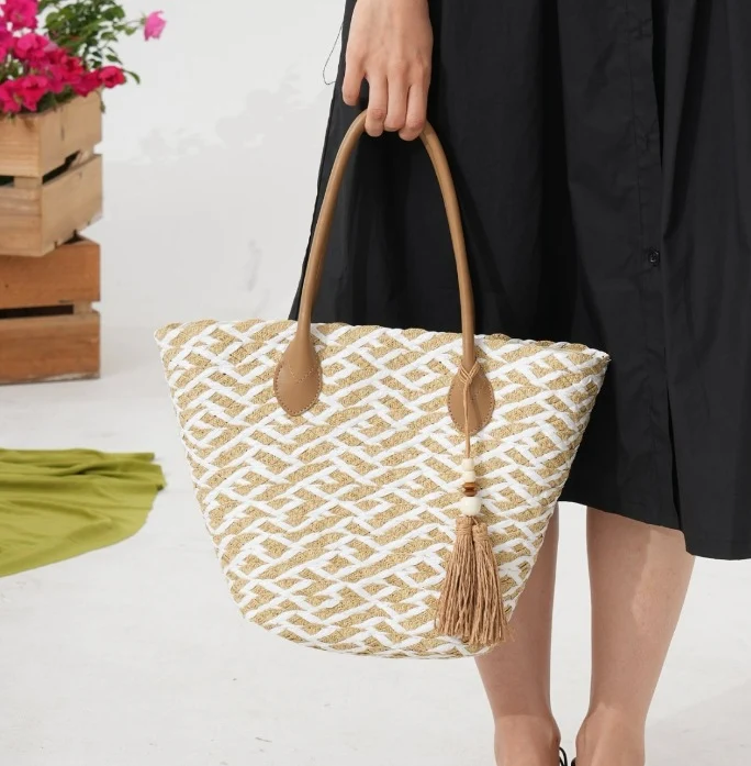 Geometrische Strandtasche Skanto