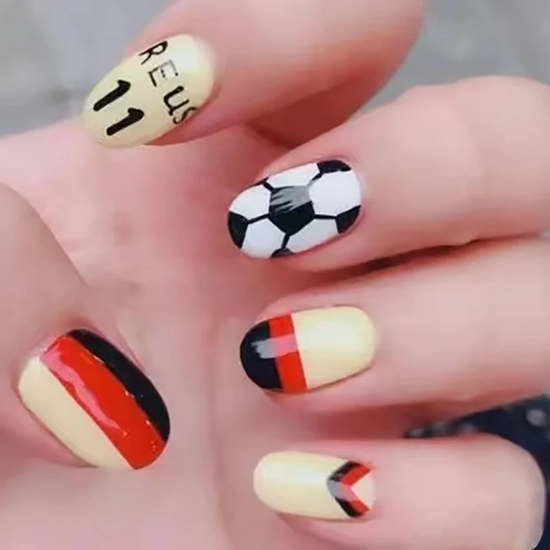 Sportliche Nagelkunst Set