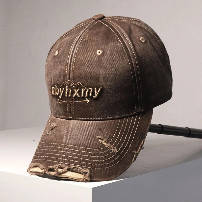 Herren Vintage Distressed Denim Baseballkappe Skanto