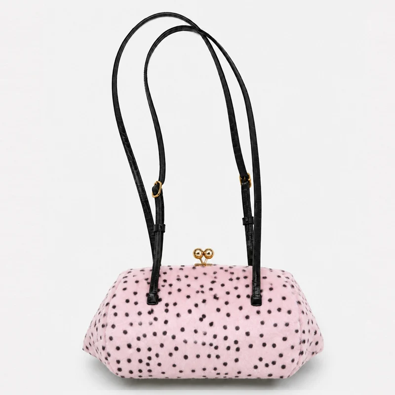 Verspielt Fuzzy Handtasche zum Handtragen