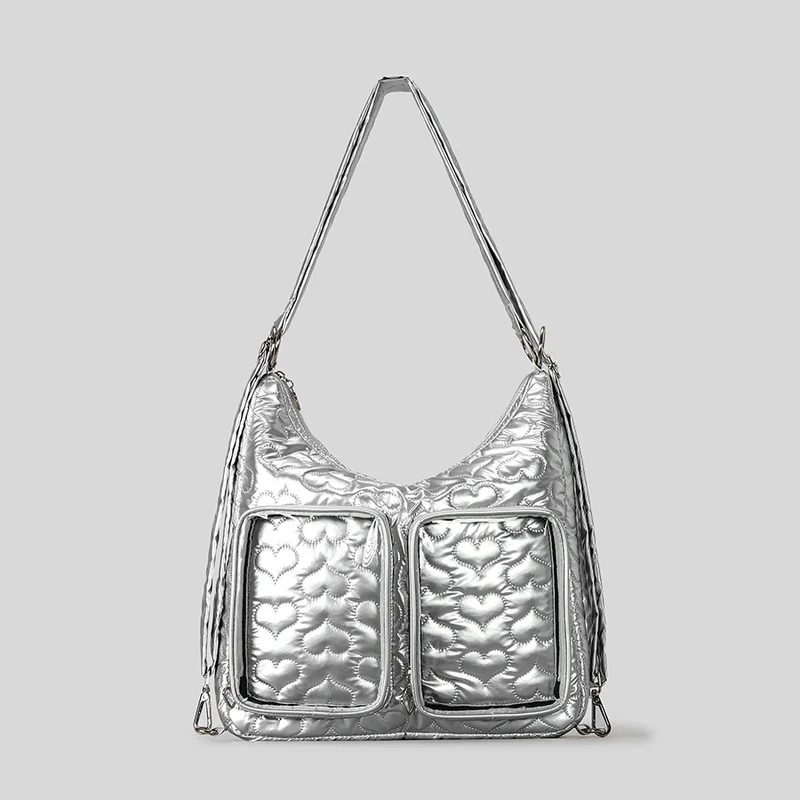Gestepptes Herzmuster-Handtasche