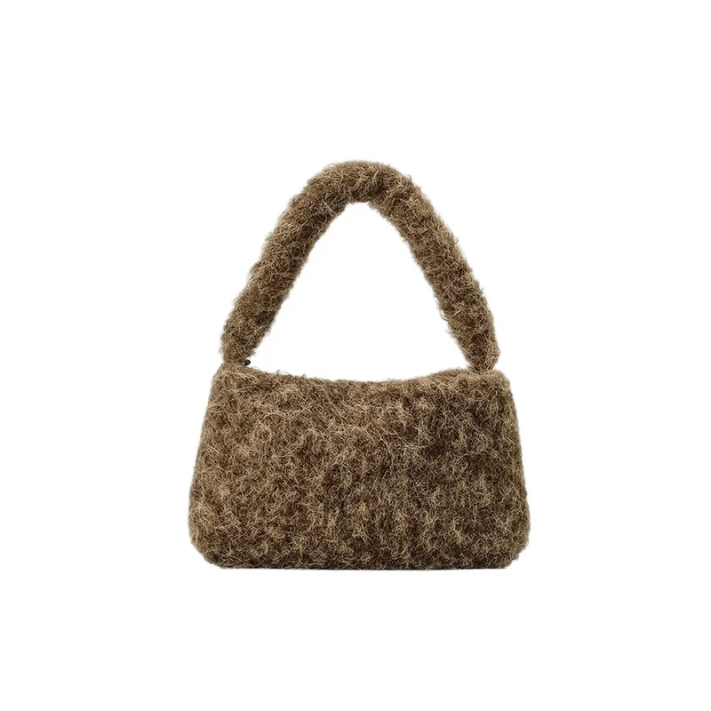 Plüsch-texturierte Handtasche