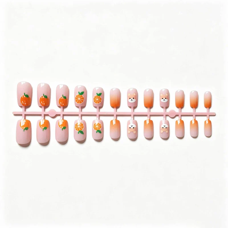 Spielerische Tier- und Obst-Nagelkunst