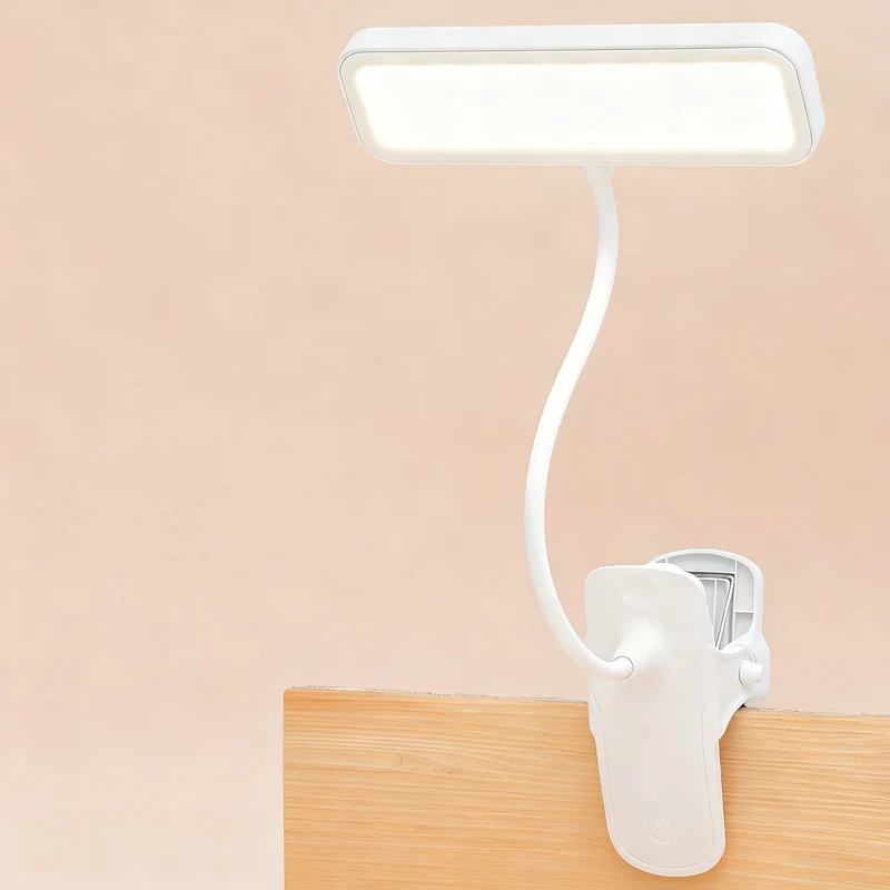 LED-Klemmleuchte mit Augenschutz zum Lernen