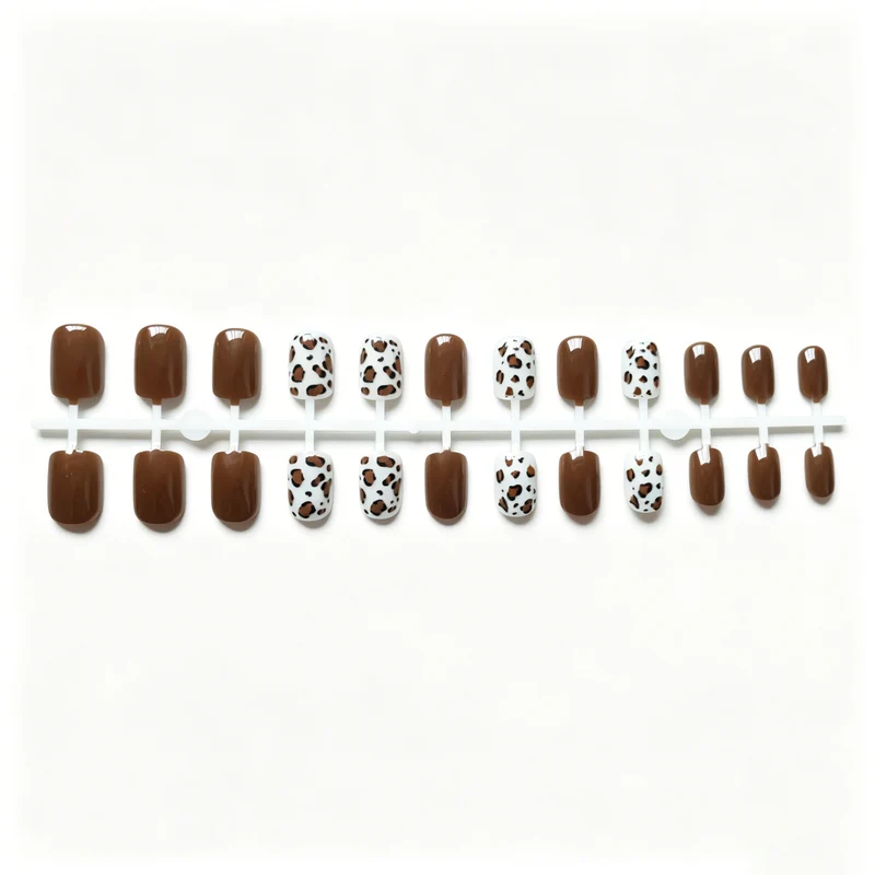 Leopard Print Nagelkunst Set