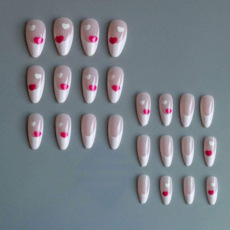 Herz-Themen Stiletto Nagelkunst Kit