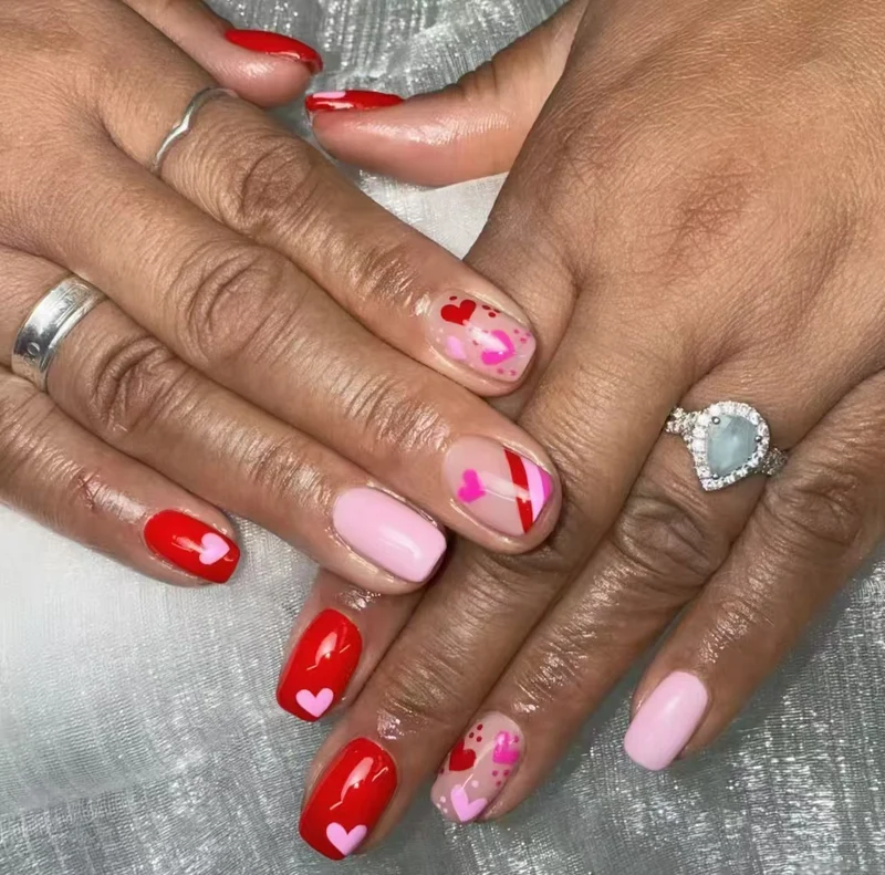 Herz-Themen-Nagelkunst-Kit