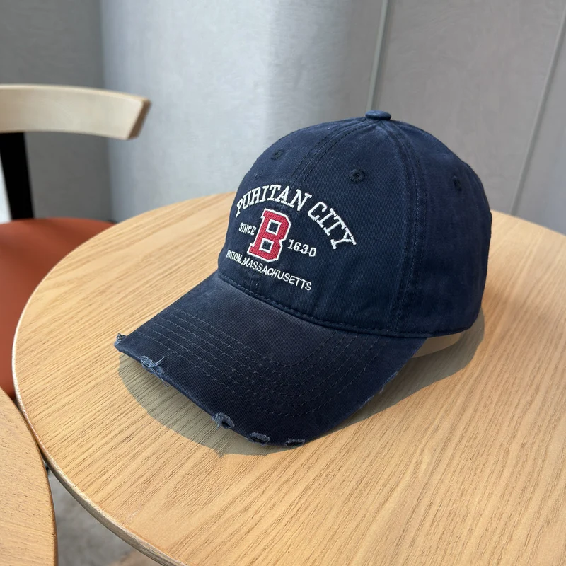 Herren Baumwoll-Baseballkappe im Used-Look Skanto 1784270269