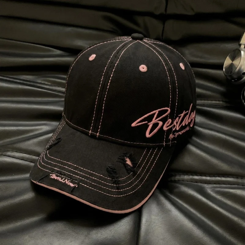 Herren lässige Baumwoll-Baseballkappe im Used-Look Skanto