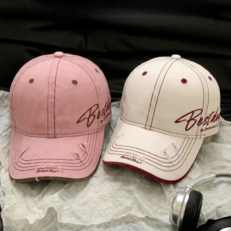 Herren lässige Baumwoll-Baseballkappe im Used-Look Skanto