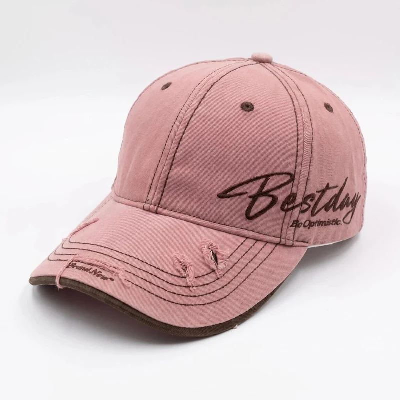 Herren lässige Baumwoll-Baseballkappe im Used-Look Skanto