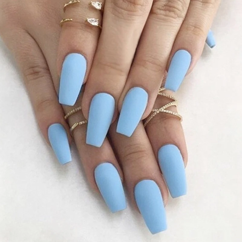 Elegante matte Finish Künstliche Nägel Kollektion