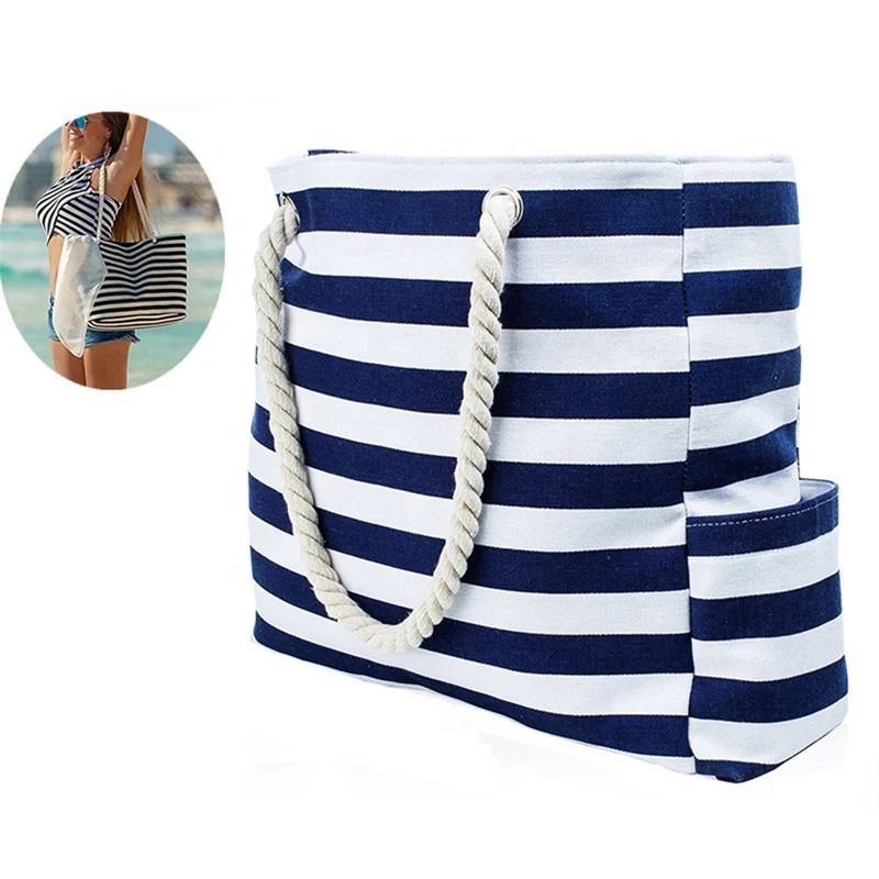 Robuste Strandtasche mit extra großem Stauraum und praktischen Seitentaschen Skanto