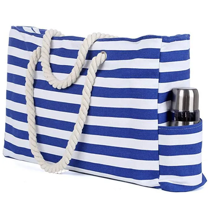 Robuste Strandtasche mit extra großem Stauraum und praktischen Seitentaschen Skanto