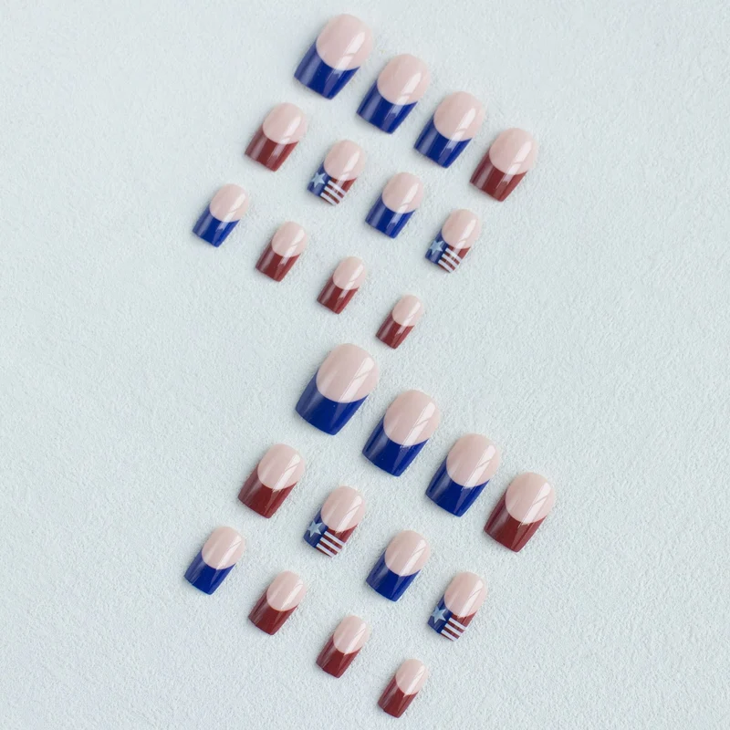 Patriotisches Nagelkunst-Set
