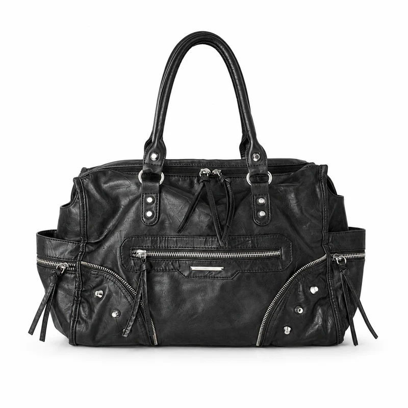 Multi-Pocket Vintage Leder Tasche