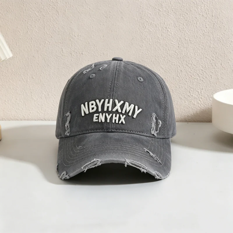 Herren Lässige Baseballkappe mit Textur im Used-Look Skanto