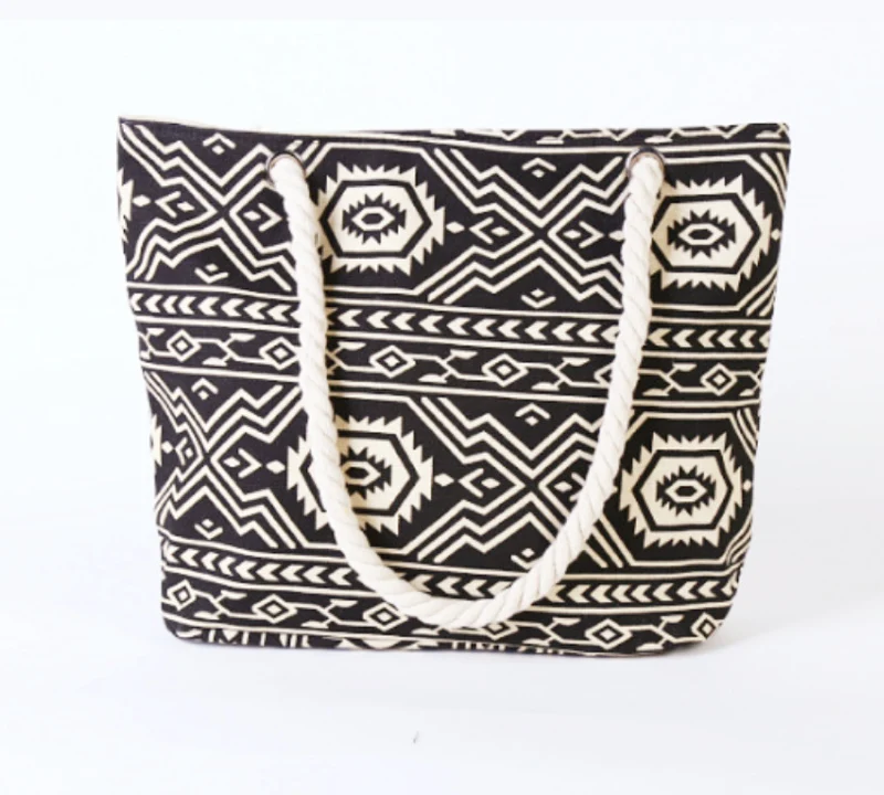 Strandtasche mit Ethno-Muster Skanto