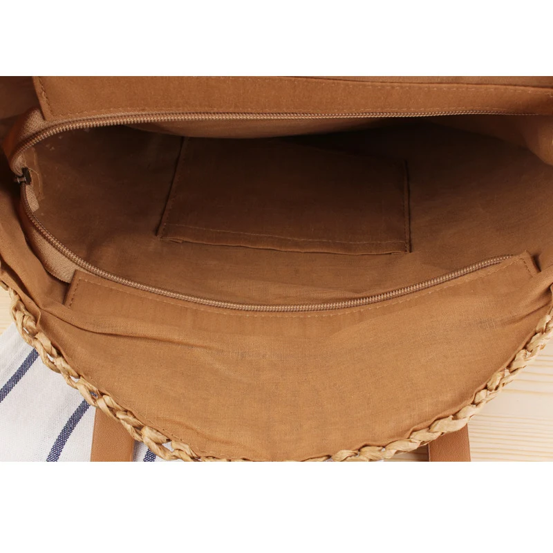 Runde Strohtasche Skanto