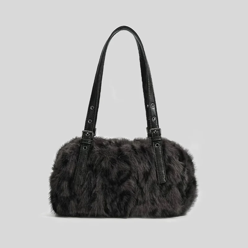 Luxuriöse Kunstpelz Handtasche