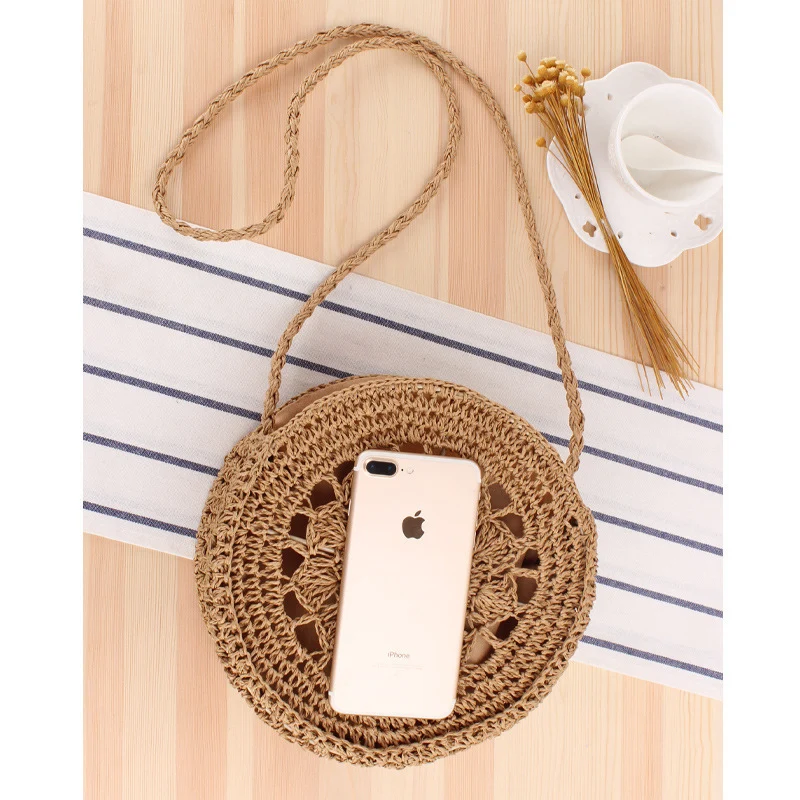 Runde Makramee-Handtasche Skanto