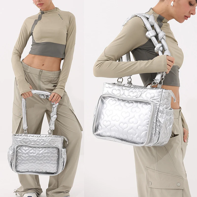 Herz-Muster Stepphandtasche