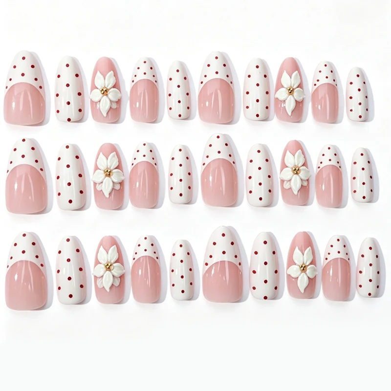 Premium dekorierter Press-On-Nagelset Brehn
