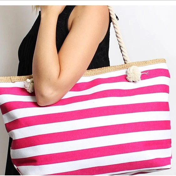 Hochwertige Canvas-Strandtasche mit stabilen Seilgriffen Skanto