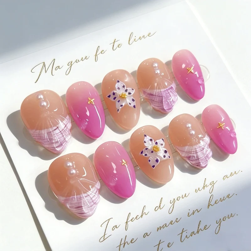 Künstlerische Press-On Nagelspitzen Set