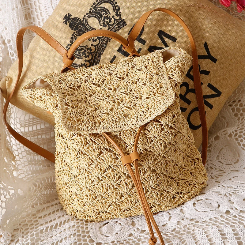 Leichte Rucksacktasche aus handgefertigtem Naturmaterial Skanto