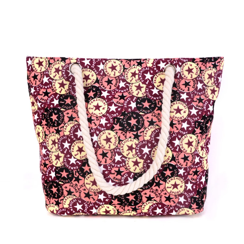 Große und bunte Freizeit-Strandtasche Skanto