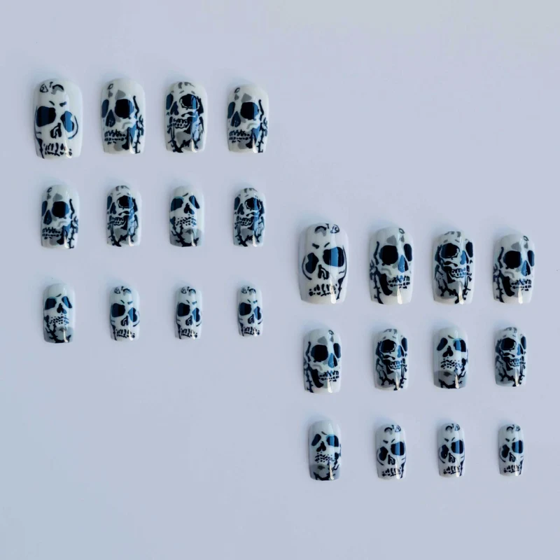 Gothic Skull Nagelkunst Set