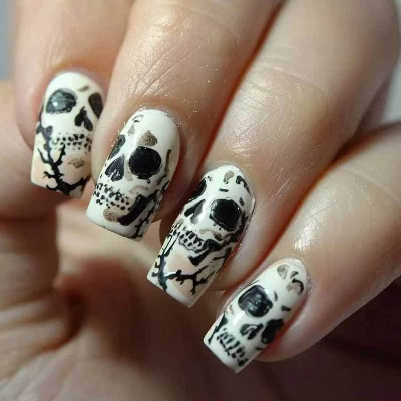 Gothic Skull Nagelkunst Set
