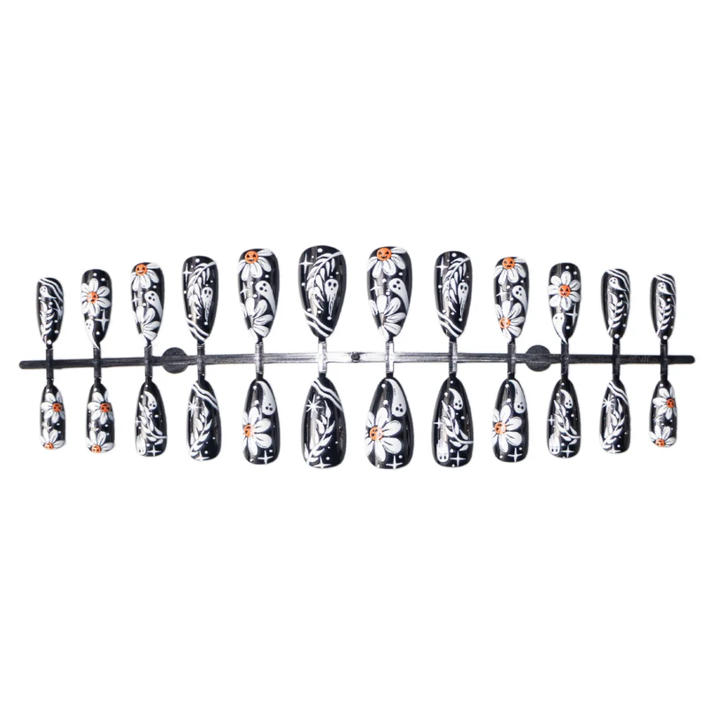 Gothic Floral Nail Art Set