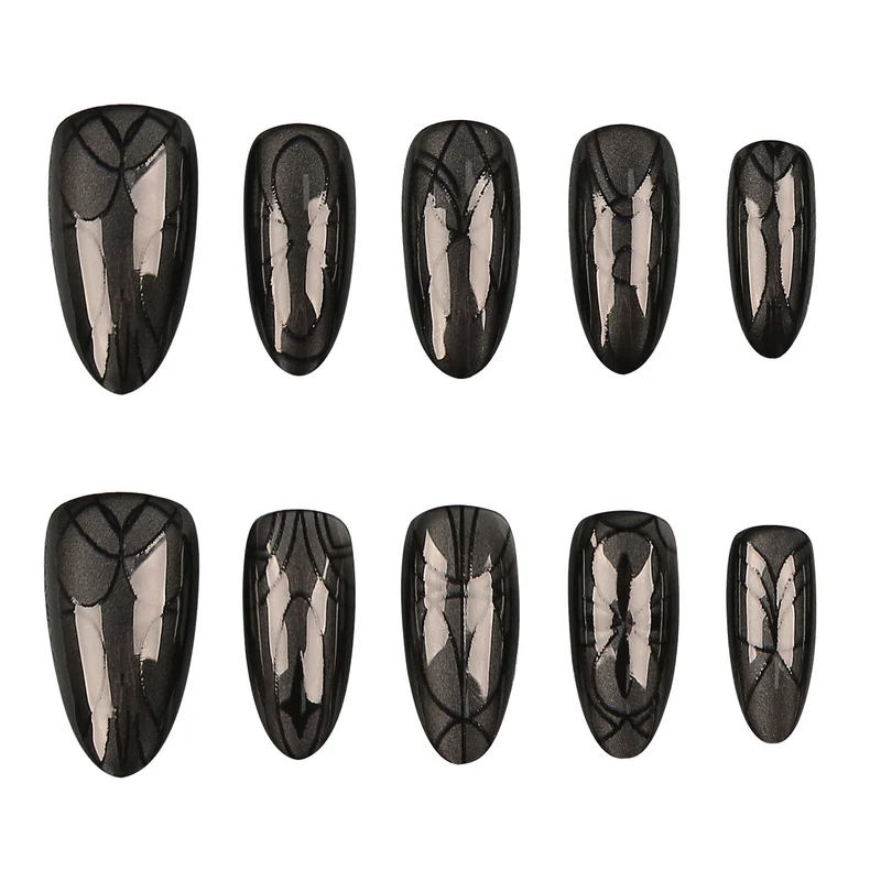 Künstlerisches Press-On Nagelset