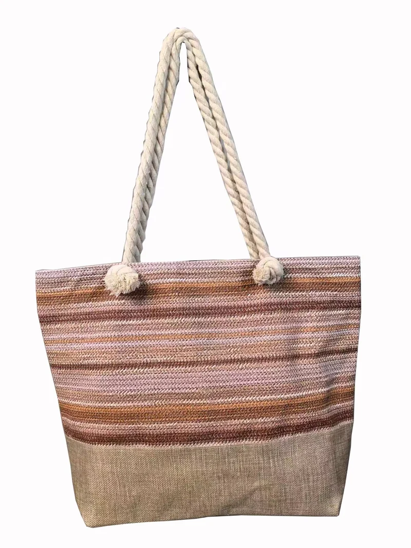 Große Strandtasche mit geflochtenen Griffen Skanto