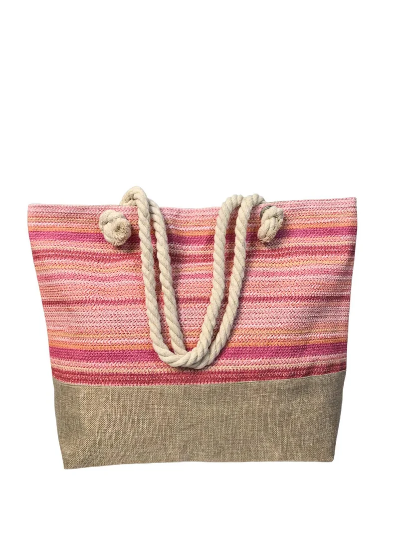 Große Strandtasche mit geflochtenen Griffen Skanto
