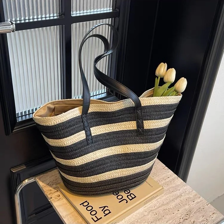 Strandtasche mit robusten Ledergriffen Skanto
