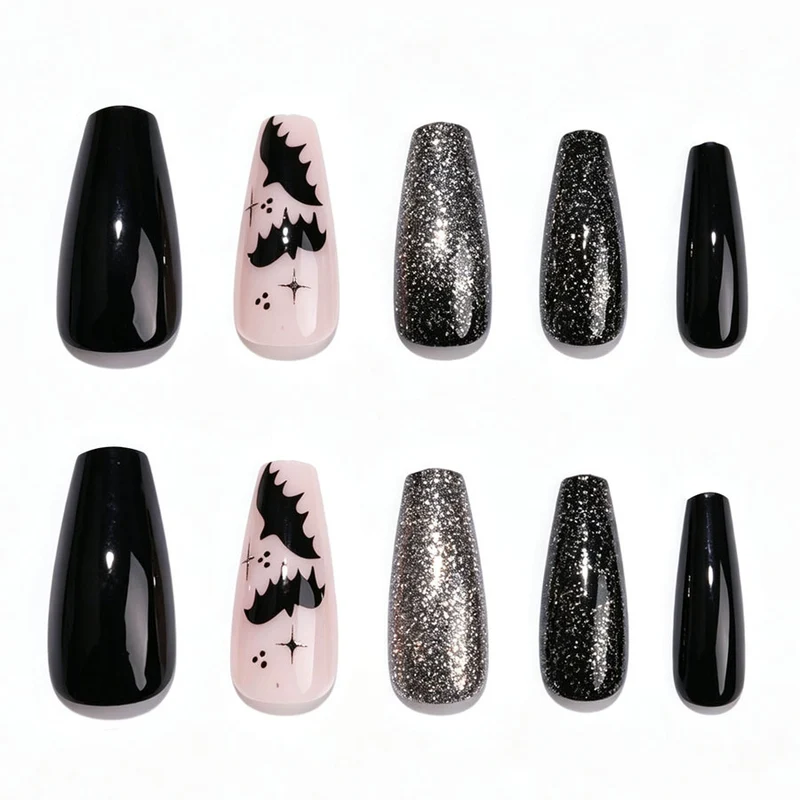 Halloween-Themen Press-On Nagelset Brehn