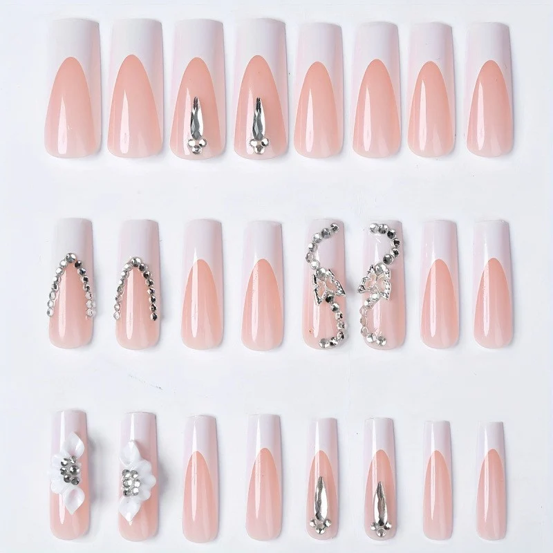 Glamourös 3D Blumennagelkunstset Brehn