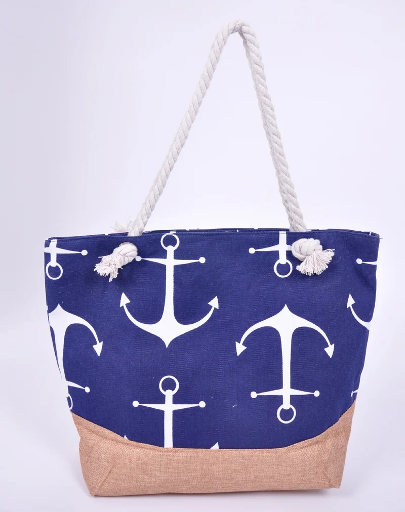 Große nautische Strandtasche mit robusten Seilgriffen Skanto