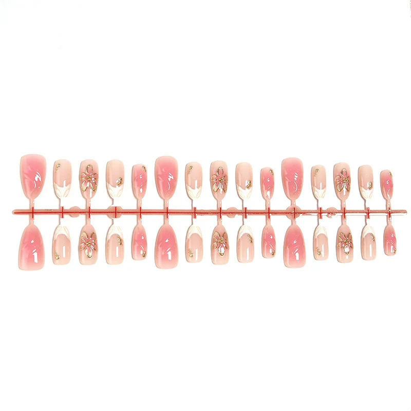 Floral Design Press-On Nail Set Brehn