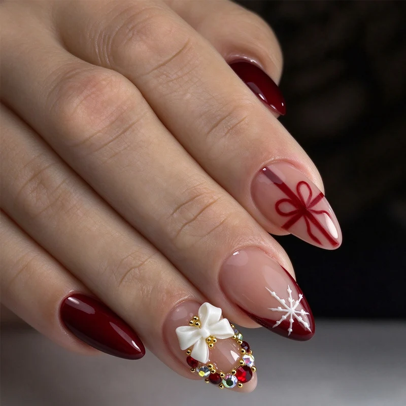 Festliches Urlaubsthema Druck-Nagelset Brehn