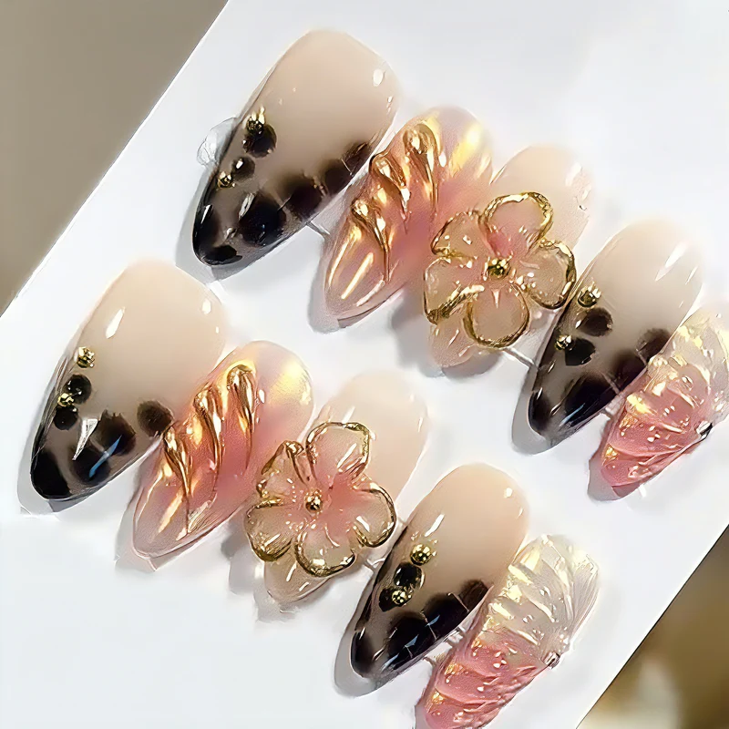 Elegantes Press-On Nail Art Set Brehn